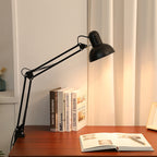 Clamp Desk Lamp Adjustable Swing Arm Metal Architect Lamp Clip On Reading Light for Desk | Bedside and Home Office