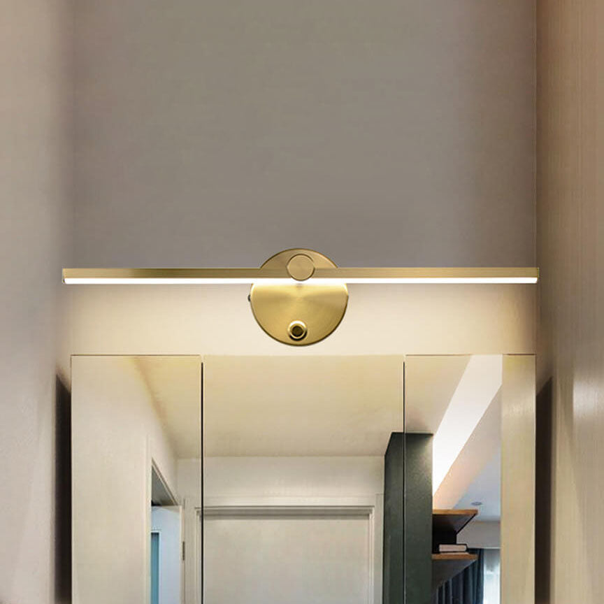 LED Mirror Wall Light Rotatable Aluminium Bar Wall Lamp with Optional Switch Minimalist Bathroom Vanity Light for Mirror | Bedside and Hallway
