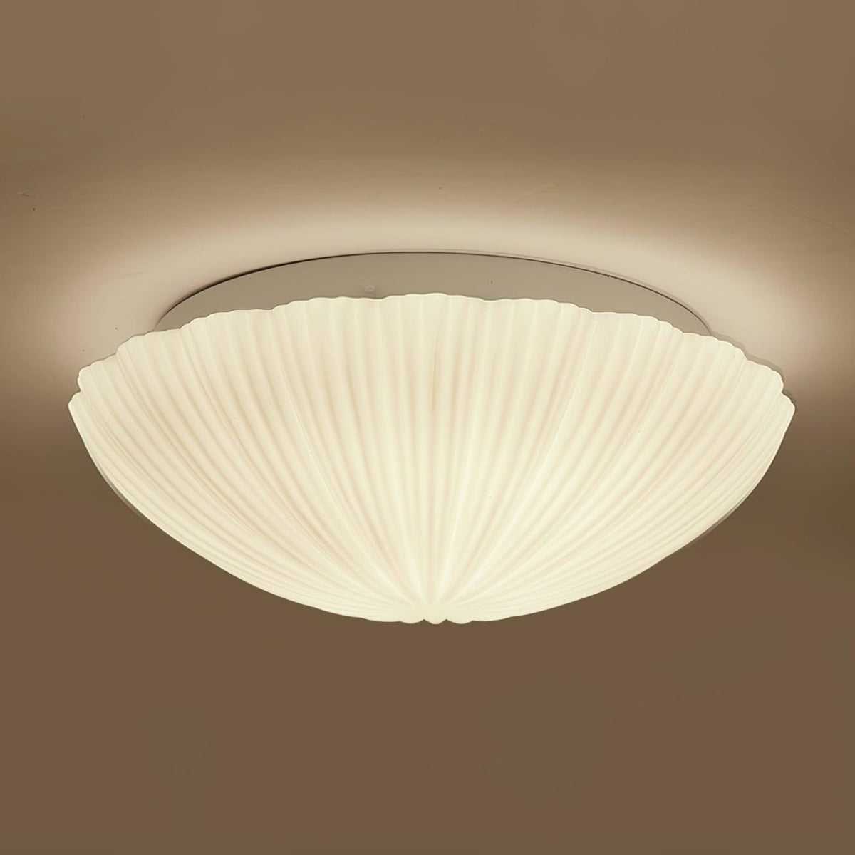 Modern Glass Flush Mount Ceiling Light — Ashbury Home & Living