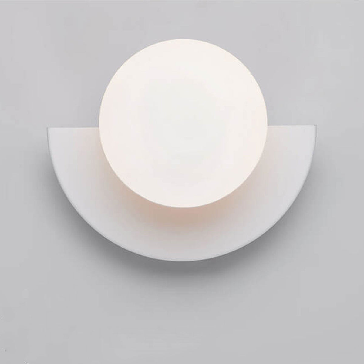 Modern Metal Wall Light With Selectable LED Glow in White — Ashbury Home & Living