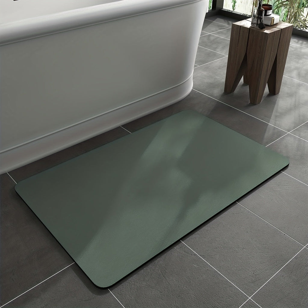 Diatomite Bath Mat Quick Drying Non-Slip Absorbent Stone Bathroom Floor Mat Hygienic Diatomaceous Earth Shower Mat for Bathroom | Shower Room