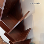 Tree Bookshelf with Drawer Freestanding Wooden Book Tower Tall Narrow Bookcase for Home Office | Bedroom and Kids Room