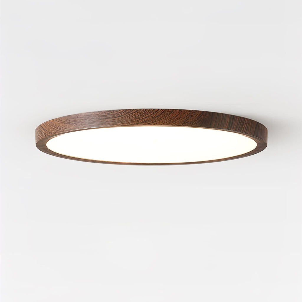 Minimalist Wood Flush Mount Ceiling Light With Slim Profile — Ashbury Home & Living