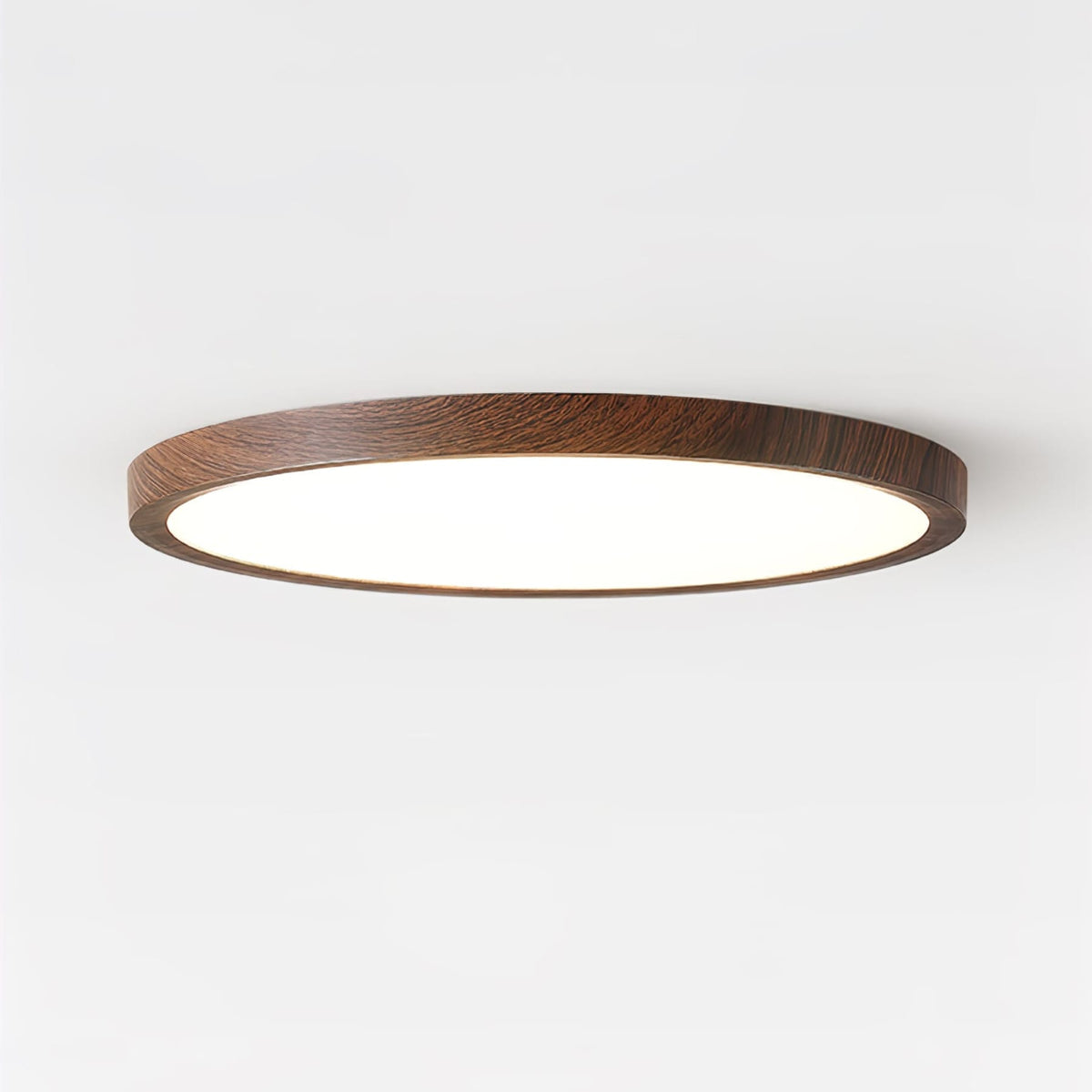 Minimalist Wood Flush Mount Ceiling Light With Slim Profile — Ashbury Home & Living