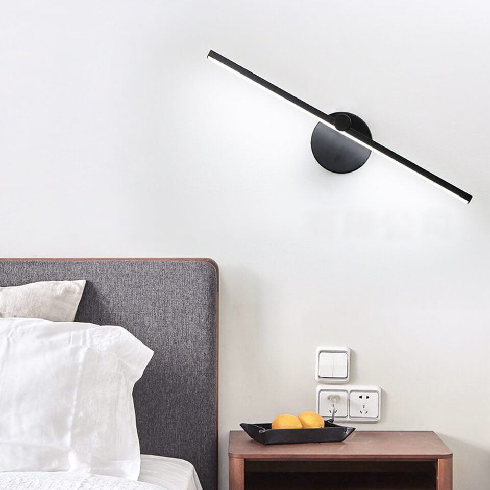 LED Mirror Wall Light Rotatable Aluminium Bar Wall Lamp with Optional Switch Minimalist Bathroom Vanity Light for Mirror | Bedside and Hallway