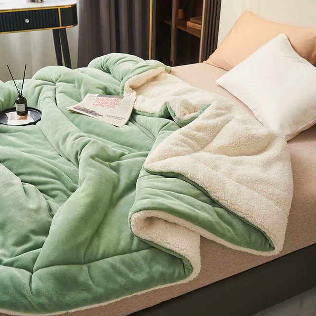 Sherpa Fleece Blanket Thick Warm Flannel Bed Blanket Double Sided Plush Throw Machine Washable Winter Blanket for Bedroom | Sofa