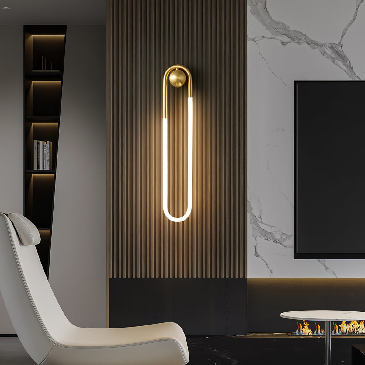 Minimalist Metal Wall Light for Living Room and Bedroom — Ashbury Home & Living