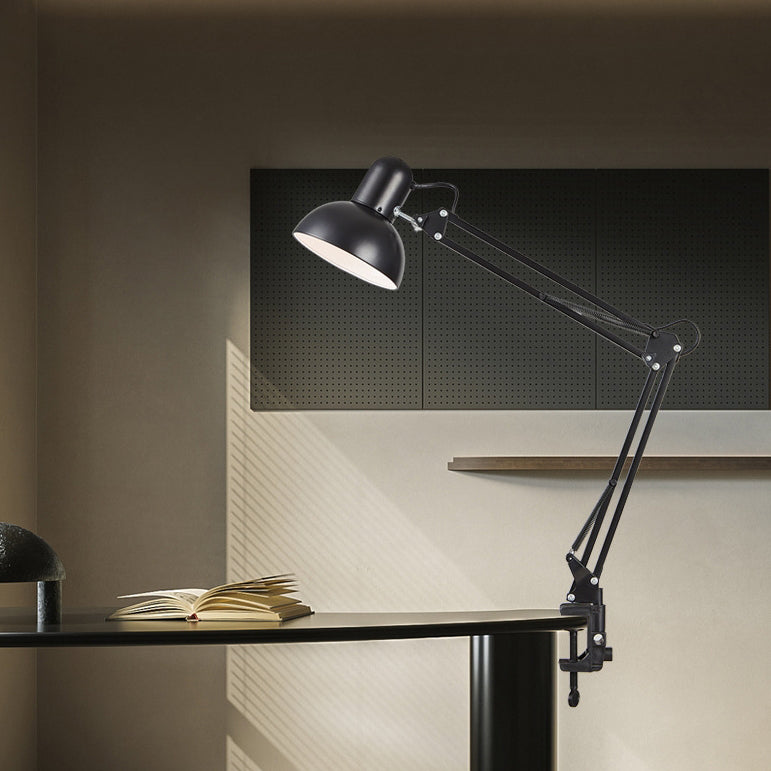 Clamp Desk Lamp Adjustable Swing Arm Metal Architect Lamp Clip On Reading Light for Desk | Bedside and Home Office