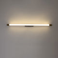Slim LED Tube Wall Light Minimalist Aluminium Vanity Bar Mirror Lamp with Brass Tone End Caps for Bathroom | Bedroom and Living Room