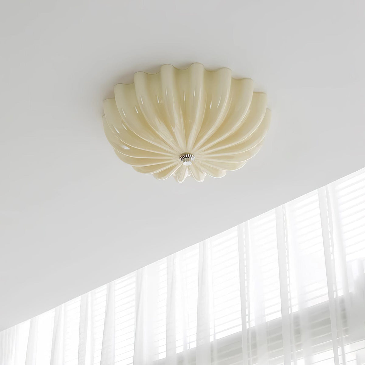 Vintage Glass Flush Mount Ceiling Light for Living Room — Ashbury Home & Living
