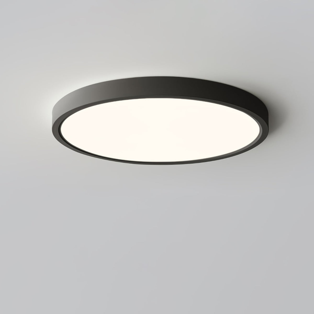 Minimalist Iron Flush Mount Ceiling Light With Slim Low-Profile Design — Ashbury Home & Living
