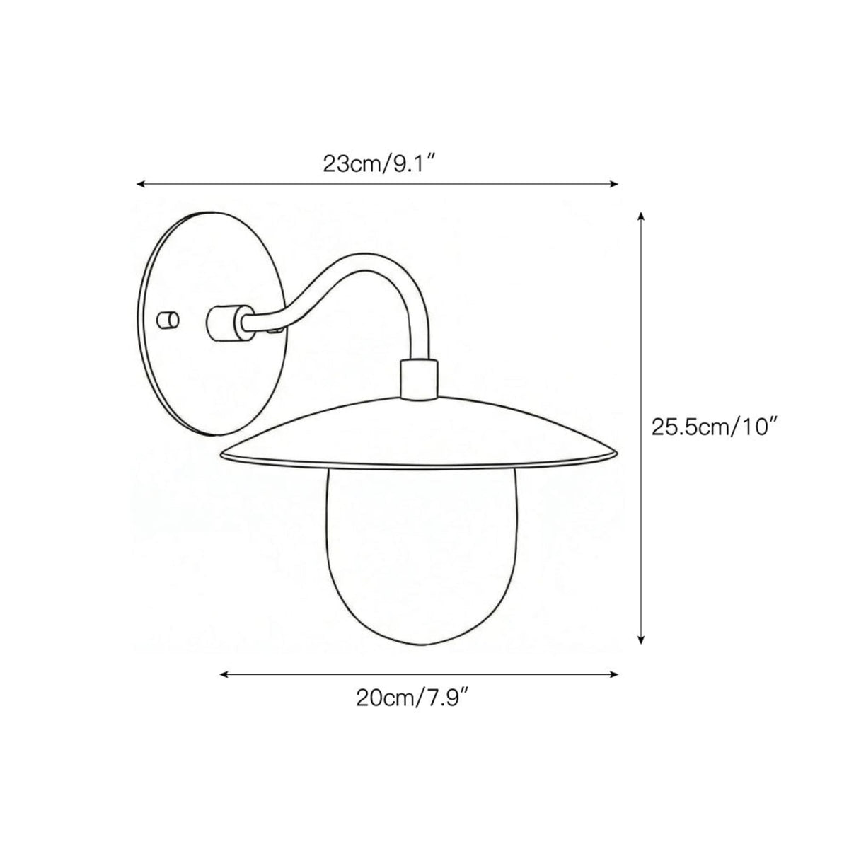 Contemporary Brass Wall Light for Living Room and Bedroom — Ashbury Home & Living