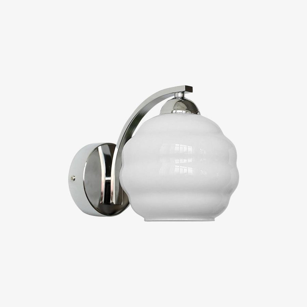 Contemporary Wrought Iron and Glass Wall Light With Warm LED Glow — Ashbury Home & Living