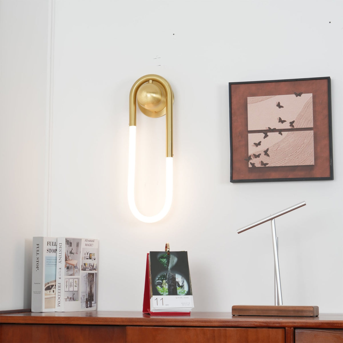 Minimalist Metal Wall Light for Living Room and Bedroom — Ashbury Home & Living