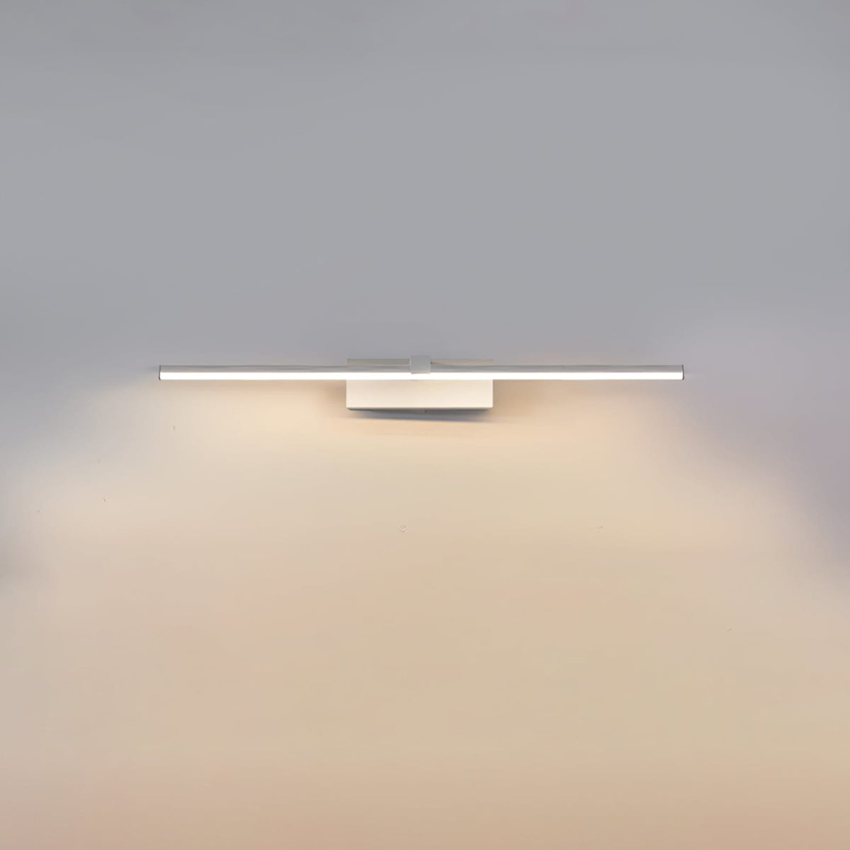 Modern Iron Linear Wall Light With Integrated LED for Hallway in White — Ashbury Home & Living