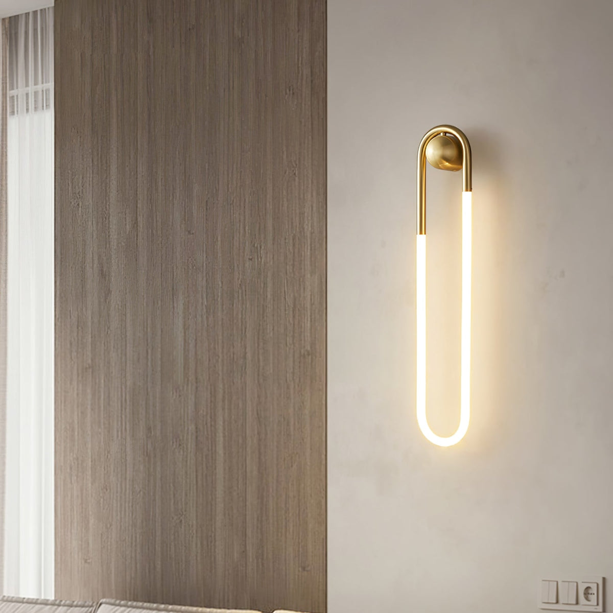 Minimalist Metal Wall Light for Living Room and Bedroom — Ashbury Home & Living