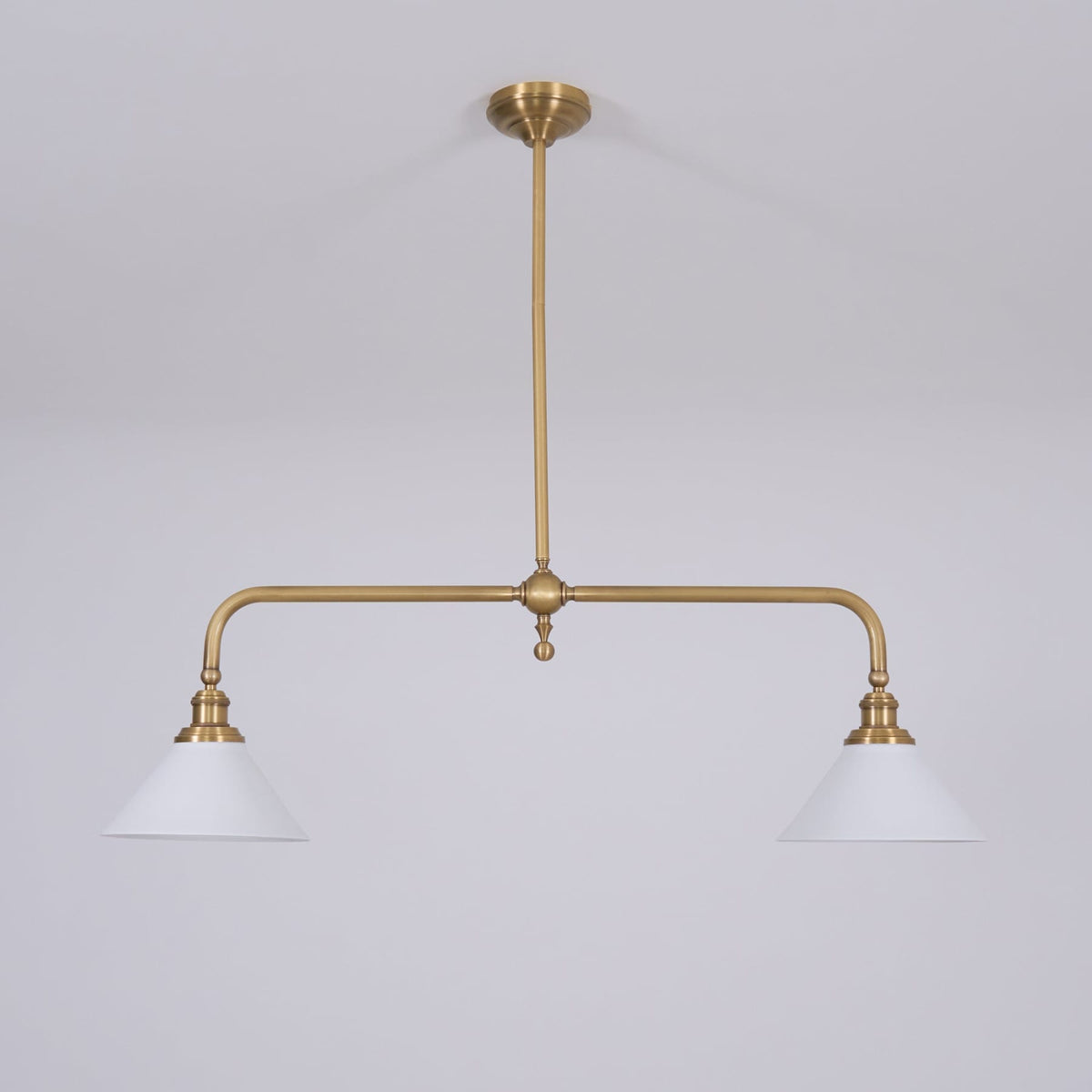 Modern Brass Pendant Light With Ceramic Shades for Dining Room — Ashbury Home & Living