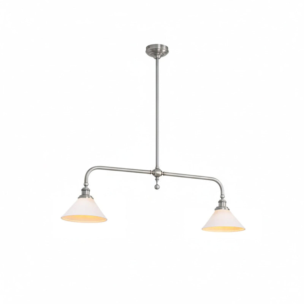 Modern Brass Pendant Light With Ceramic Shades for Dining Room — Ashbury Home & Living