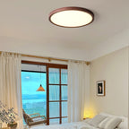 Minimalist Wood Flush Mount Ceiling Light With Slim Profile — Ashbury Home & Living
