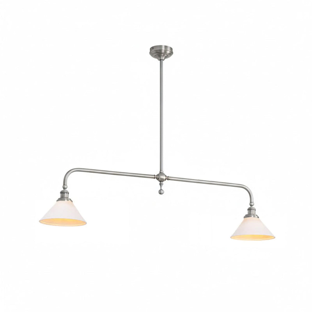 Modern Brass Pendant Light With Ceramic Shades for Dining Room — Ashbury Home & Living