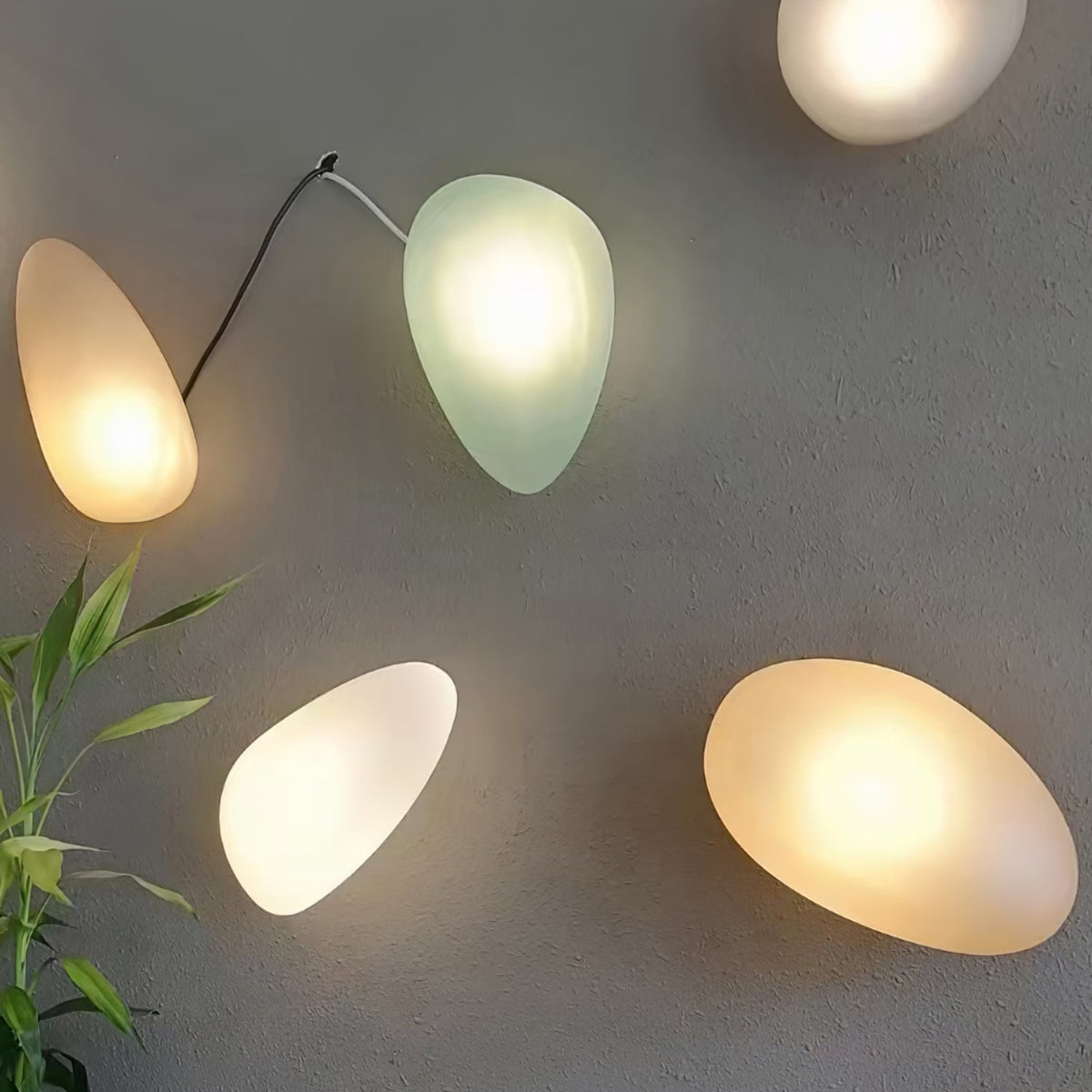 Modern Glass Wall Light With Warm Glass Shades — Ashbury Home & Living