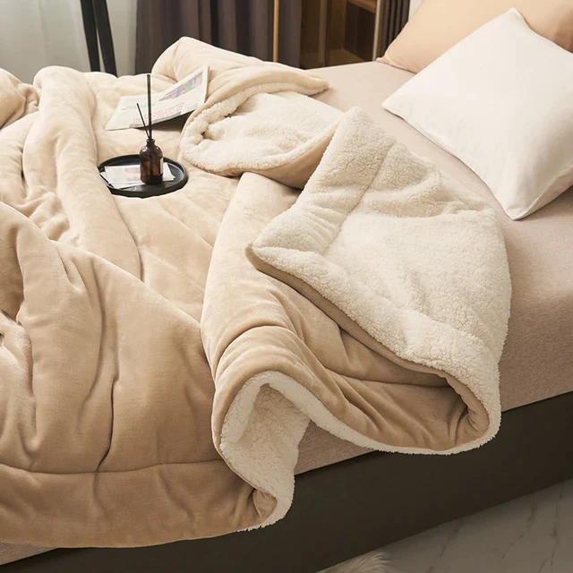 Sherpa Fleece Blanket Thick Warm Flannel Bed Blanket Double Sided Plush Throw Machine Washable Winter Blanket for Bedroom | Sofa