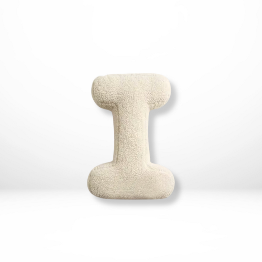 Alphabet Letter Cushion Soft Velvet Look Decorative Letter Pillow Personalised Initial Cushion for Sofa | Bed and Kids Room