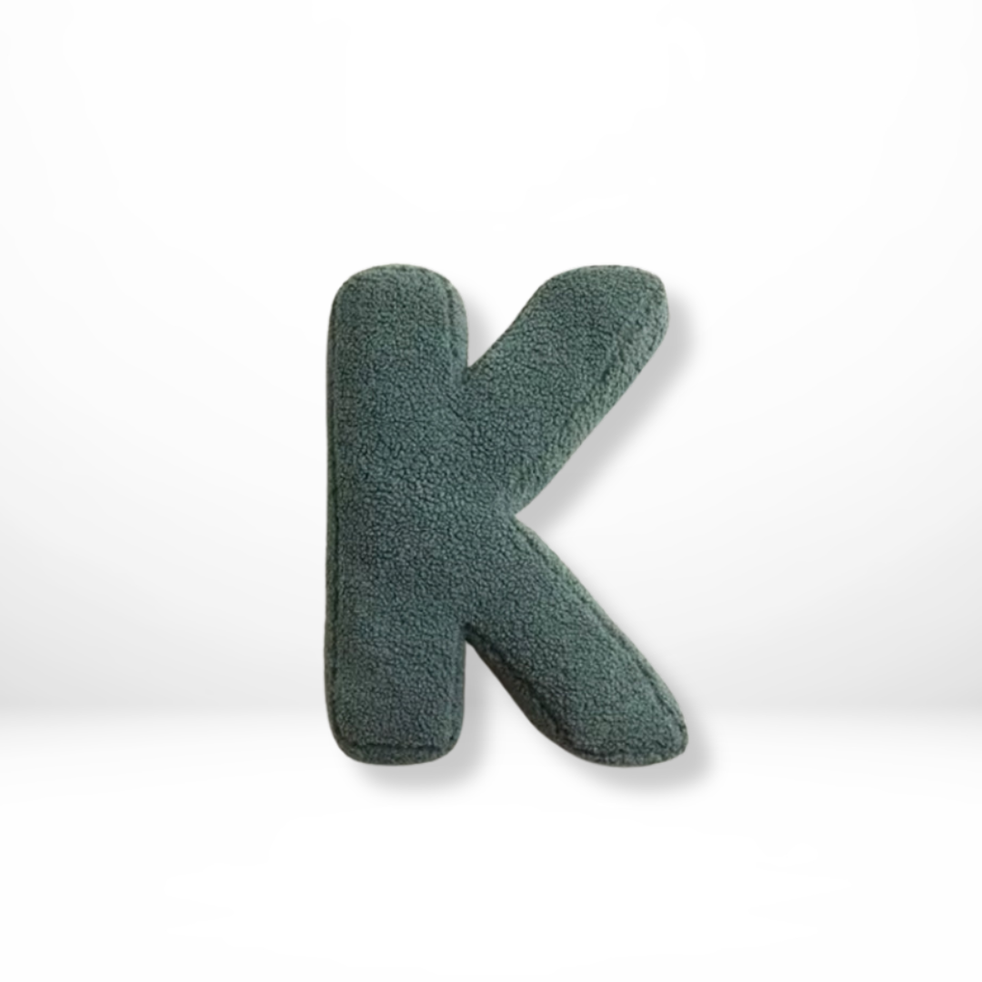 Alphabet Letter Cushion Soft Velvet Look Decorative Letter Pillow Personalised Initial Cushion for Sofa | Bed and Kids Room