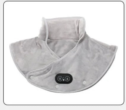 Heated Neck and Shoulder Wrap USB Powered Plush Heating Pad with Adjustable Heat Settings and Timer or Vibration for Neck | Shoulders and Back