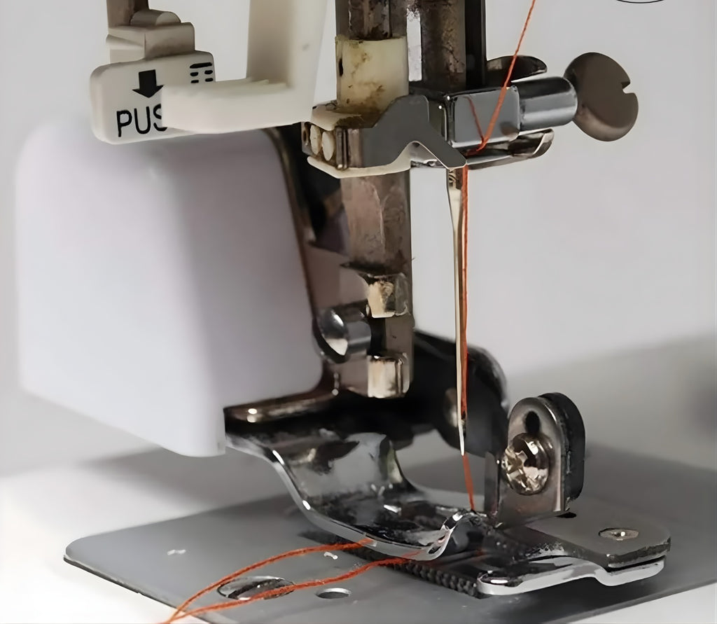 Side Cutter Presser Foot for Sewing Machines Metal Overlock Foot that Cuts and Sews in One Step for Low Shank Domestic Machines