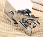 Side Cutter Presser Foot for Sewing Machines Metal Overlock Foot that Cuts and Sews in One Step for Low Shank Domestic Machines