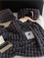 Reversible Fleece Blanket Soft Double Sided Bed Blanket Lightweight All Season Throw for Sofa | Bed and Armchair