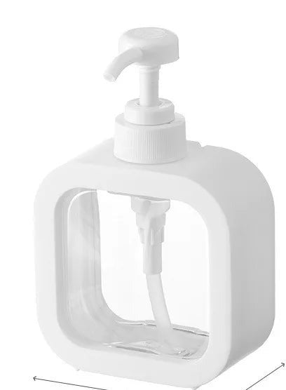 Refillable Soap Dispenser Pump Bottle Square Minimalist Hand Soap and Lotion Dispenser for Bathroom Basin | Kitchen Sink and Shower