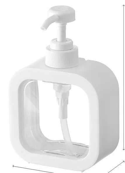 Refillable Soap Dispenser Pump Bottle Square Minimalist Hand Soap and Lotion Dispenser for Bathroom Basin | Kitchen Sink and Shower