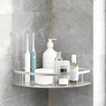 Corner Shower Shelf Self Adhesive Aluminium Bathroom Caddy No Drill Wall Mounted Storage Rack with Hook for Shower | Bathroom and Kitchen