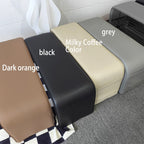 Faux Leather Shoe Bench with Storage Shelf Carbon Steel Entryway Bench Upholstered Hallway Seat with Side Pocket for Entryway and Bedroom