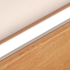 Solid Wood LED Wall Light Linear Strip Wall Lamp Japanese Minimalist Mirror Light for Bathroom Vanity | Bedside and Hallway