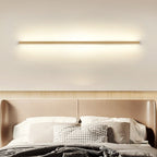 Solid Wood LED Wall Light Linear Strip Wall Lamp Japanese Minimalist Mirror Light for Bathroom Vanity | Bedside and Hallway