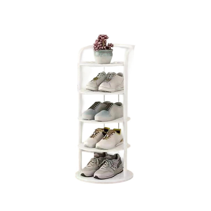 Round Shoe Table Rack Round Shoe Rack Tall Narrow - Metal Shoe Storage Tower for Hallway ...