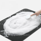 Diatomite Stone Bath Mat Quick Dry Non Slip Marble Effect Bathroom Floor Mat with Rubber Backing Absorbent Shower Mat for Bathroom | Kitchen