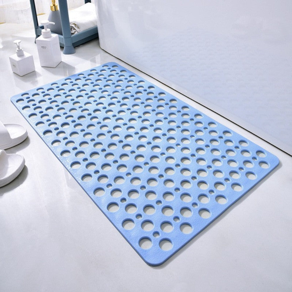 Non-Slip Shower Mat with Drainage Holes Soft Textured Anti-Slip Bath Mat Quick Draining Hygienic Mat for Shower | Bathtub and Wet Room