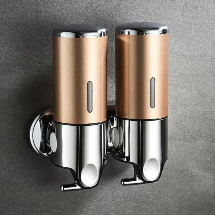 Wall Mounted Soap Dispenser Stainless Steel Shampoo and Lotion Pump Dispenser for Bathroom | Kitchen and Washroom Single | Double or Triple