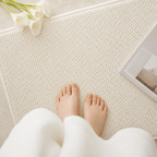 Absorbent Door Mat Quick Drying Non Slip Woven Texture Entrance Mat Dirt Trapping Machine Washable Doormat for Front Door | Hallway and Bathroom