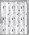 Waterproof Shower Curtain with Hooks PEVA Printed Bath Curtain Mould Resistant Easy Clean Shower Curtain for Bathroom and Bathtub