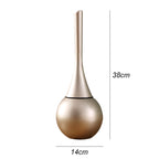 Toilet Brush and Holder Set Splash Proof Freestanding Toilet Brush with Removable Drip Tray Stainless Steel and ABS for Bathroom