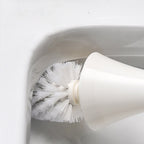 Toilet Brush and Holder Set Splash Proof Freestanding Toilet Brush with Removable Drip Tray Stainless Steel and ABS for Bathroom