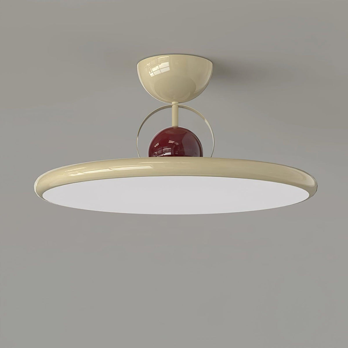 Floating Disc Ceiling Light With Offset Canopy