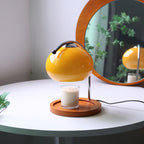 Candle Warmer Table Lamp With Glass Dome Shade