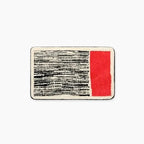 Abstract Bath Mat Tufted Non Slip Bathroom Rug Soft Absorbent Machine Washable Shower Mat with Colour Block Design for Bathroom and Bedroom