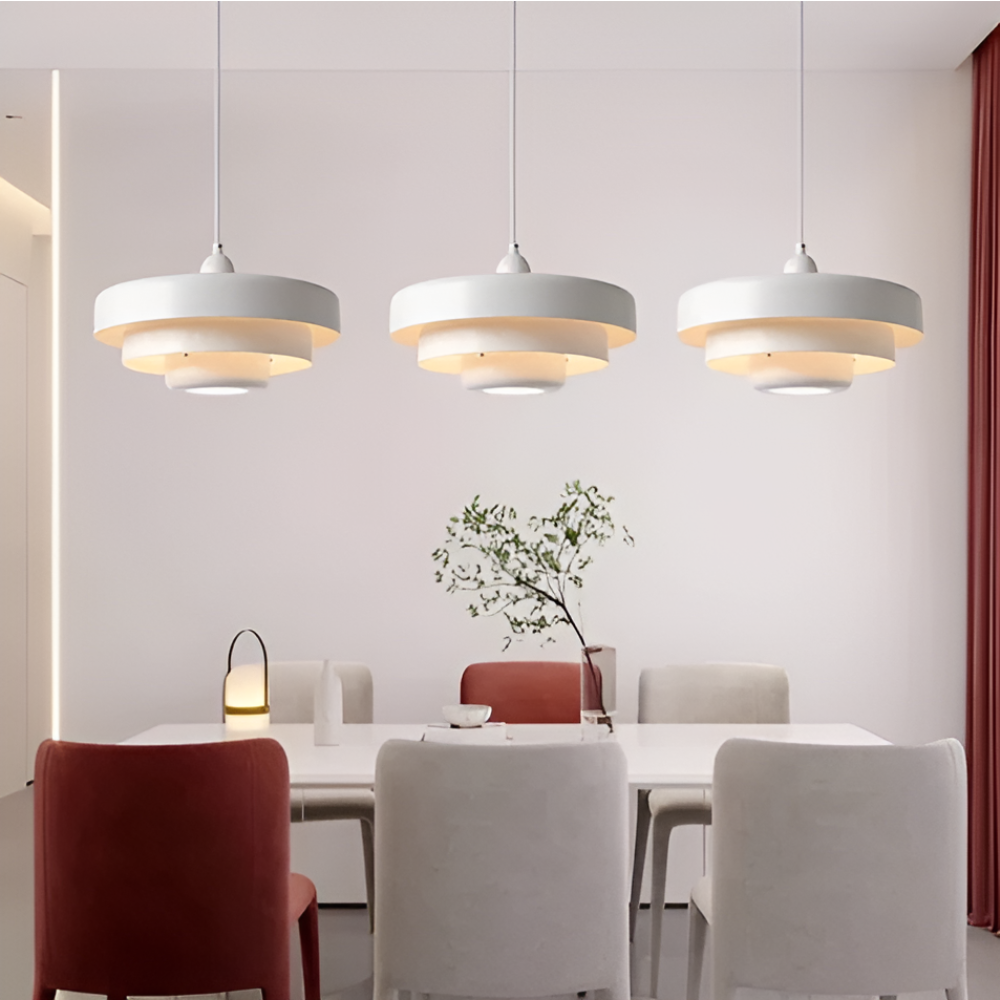 Scandinavian Glass Pendant Lights LED Light With Dimmable E27 Bulb